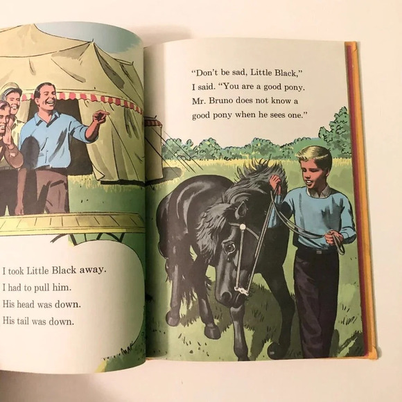Vtg 1963 Little Black Goes to the Circus  HC Books Walter Farley - Picture 14 of 16